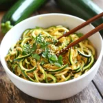 Garlic Honey Sesame Zoodles