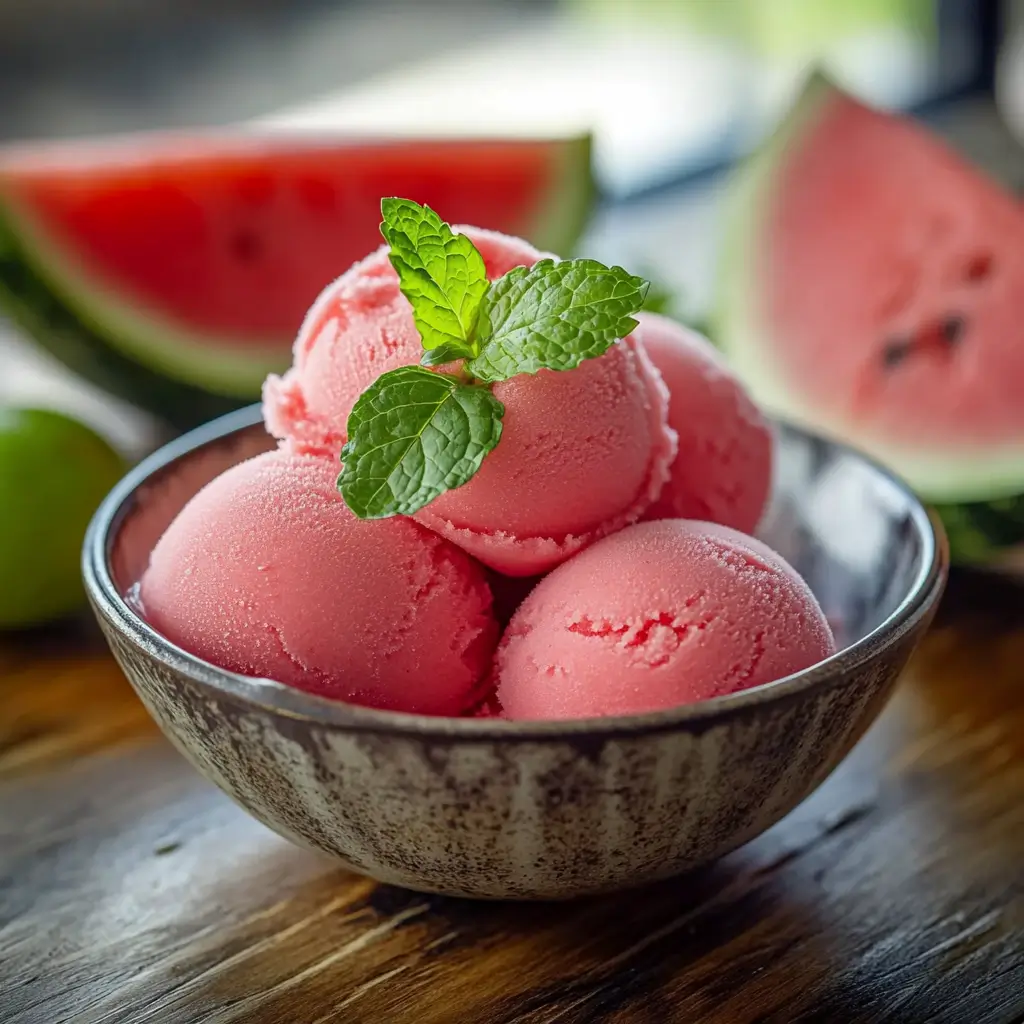 Watermelon sorbet recipe